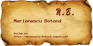 Marienescu Botond névjegykártya